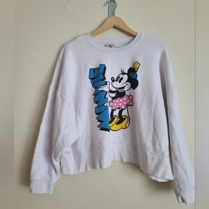 Vintage Style Mickey and Co Minne pullover sweatshirt size XL